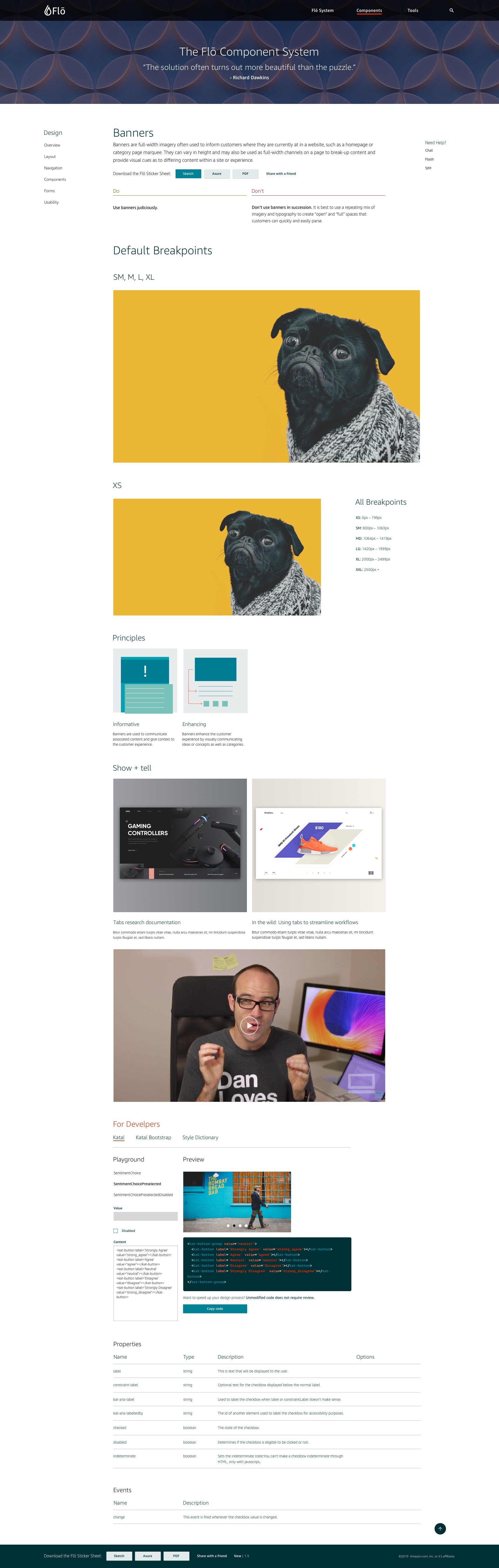 Components: Banners. Documentation, usage examples and copy-paste code.